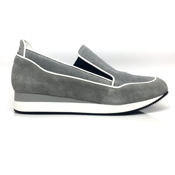 MaxMara Shoes - NEW MAX MARA MM31 Grey Perla Suede Sneakers